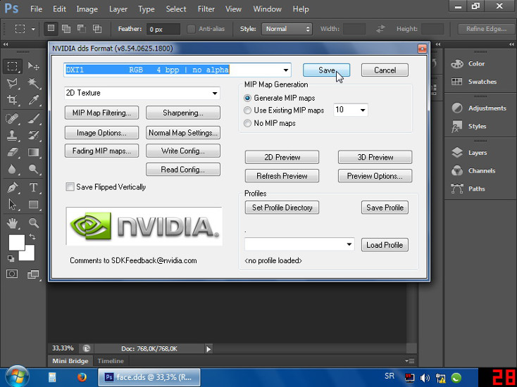 photoshop nvidia plugin