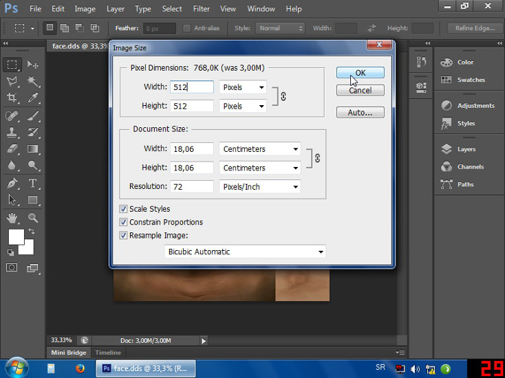 photoshop resolution