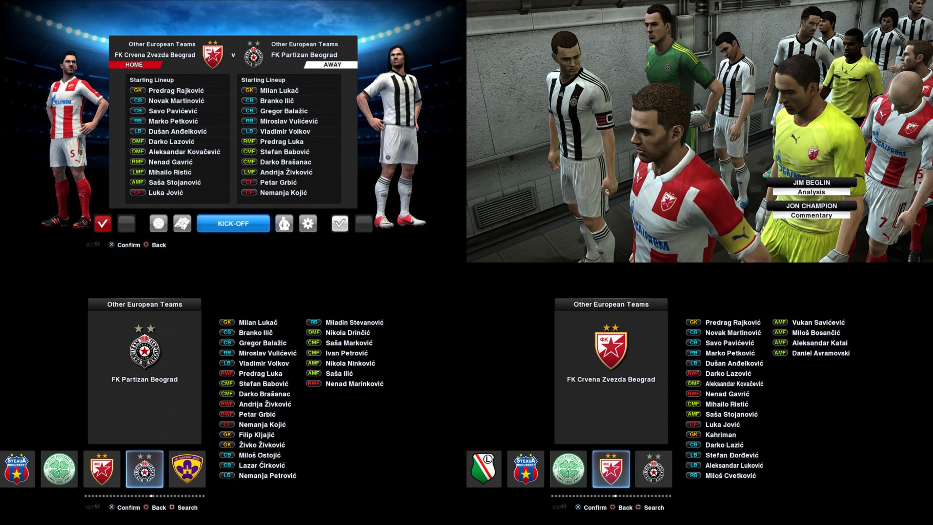 Crvena Zvezda - Partizan 14-15 PES 2013