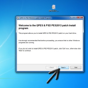 install pes patch step 2