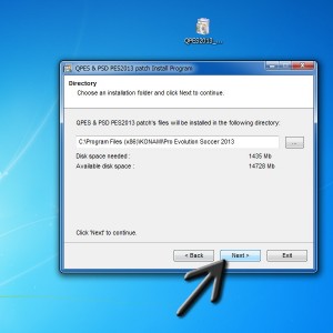 install pes patch step 4
